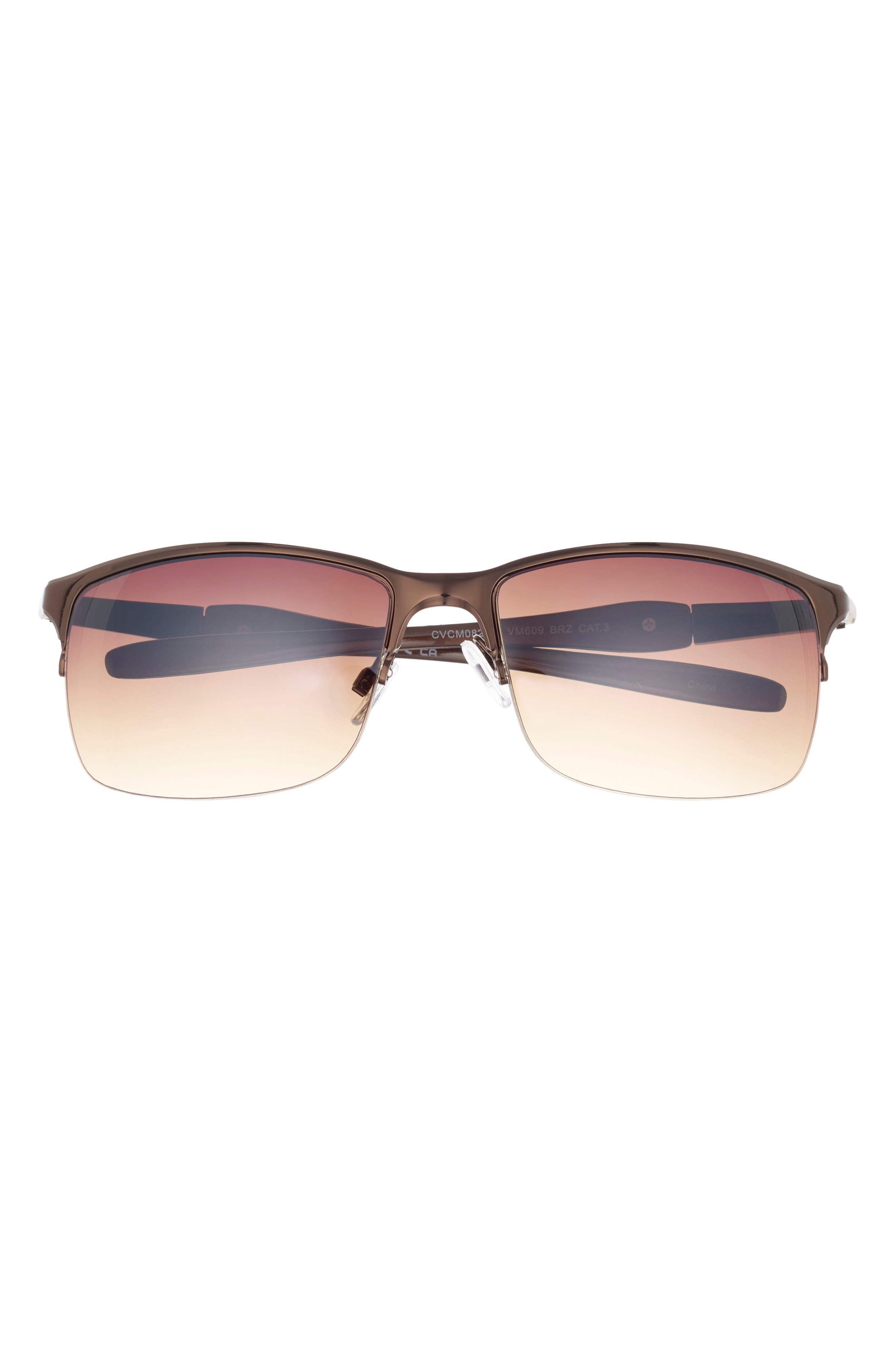 Vince Camuto 62mm Half Rim Sunglasses