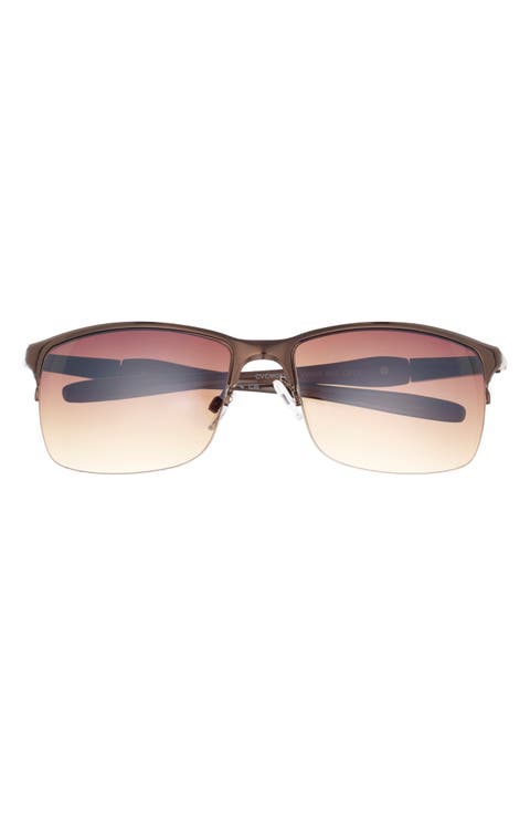 62mm Half Rim Sunglasses