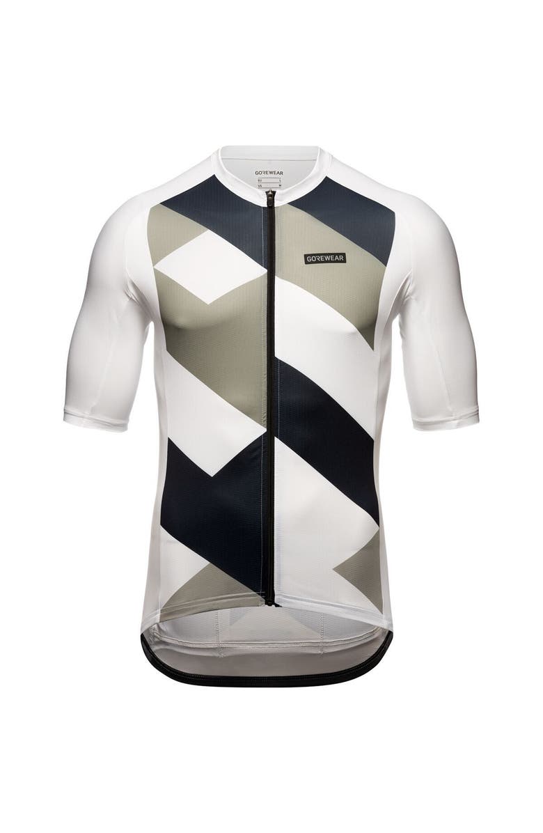 GOREWEAR Spirit Signal Jersey - Men's, Main, color, White/Lab Gray