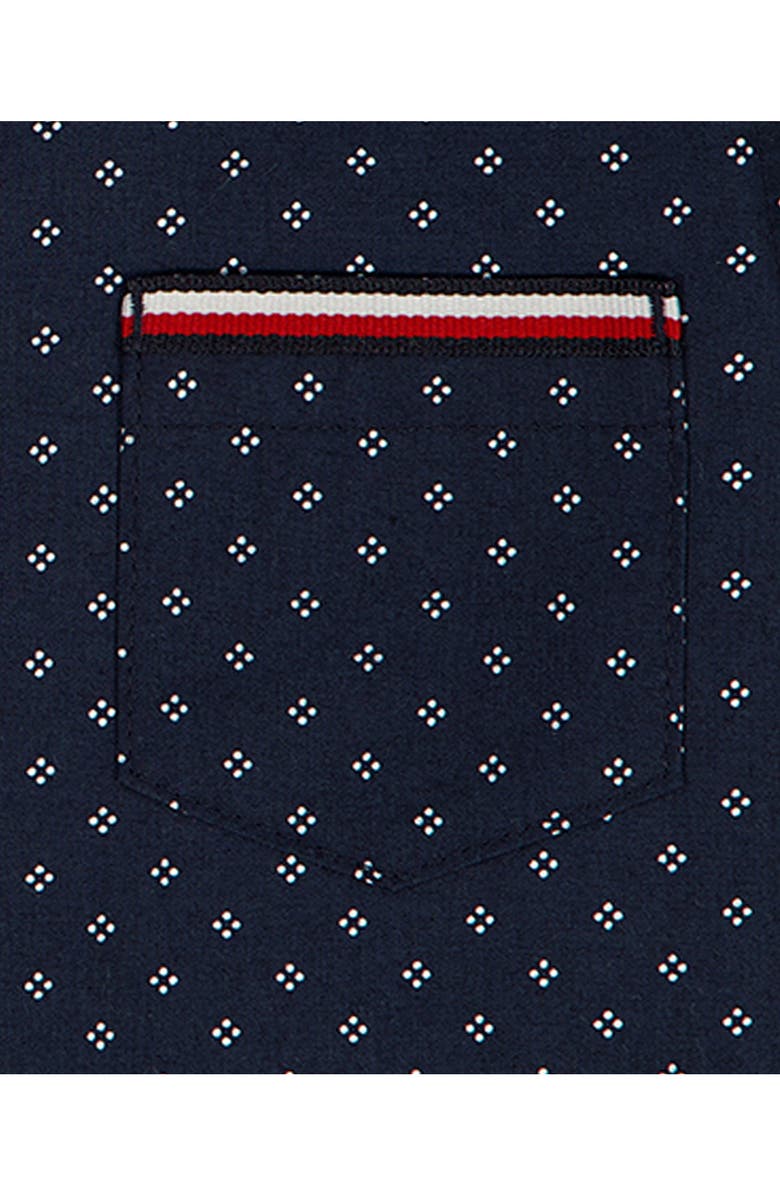 Tommy Hilfiger Two-Piece Short Sleeve Woven Shirt & Shorts Set, Alternate, color, Navy