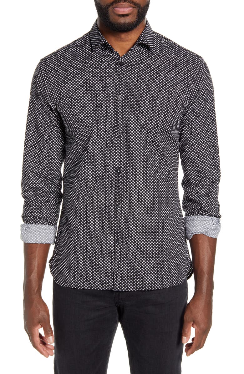John Varvatos Star USA Fulton Slim Fit Button-Up Shirt, Main, color, 