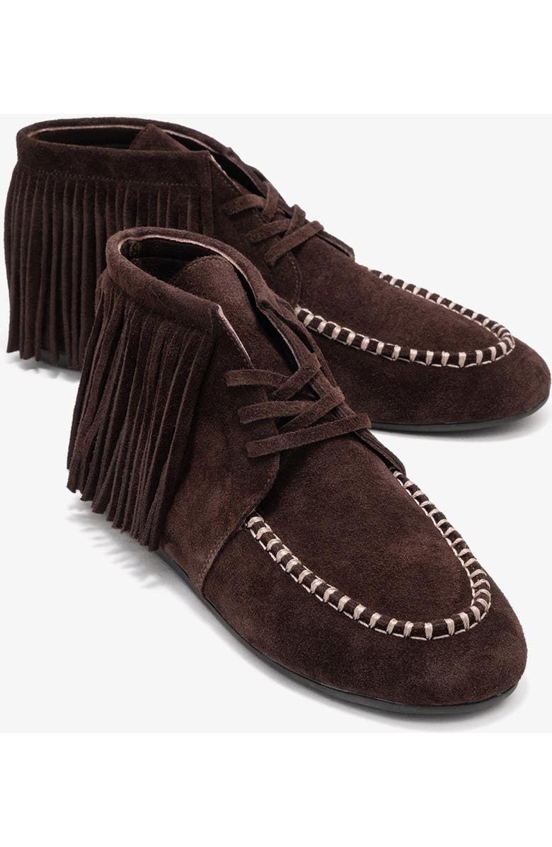 Forever
Always Shoes Raux Leather Ankle Boot, Alternate, color, Brown Suede Leather