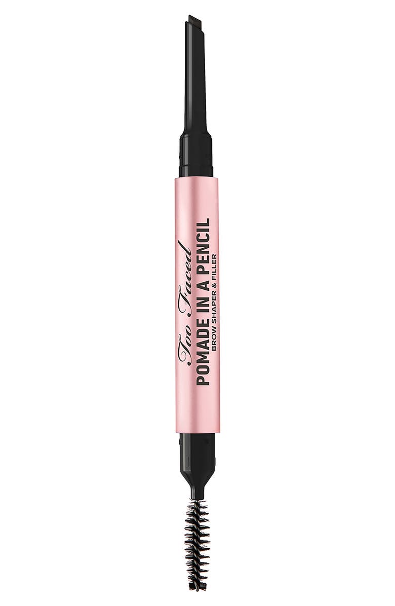 Too Faced Pomade in a Pencil Brow Shaper & Filler, Main, color,