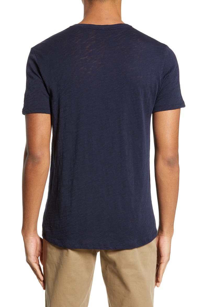 Slub Crewneck T-Shirt, Alternate, color, MIDNIGHT