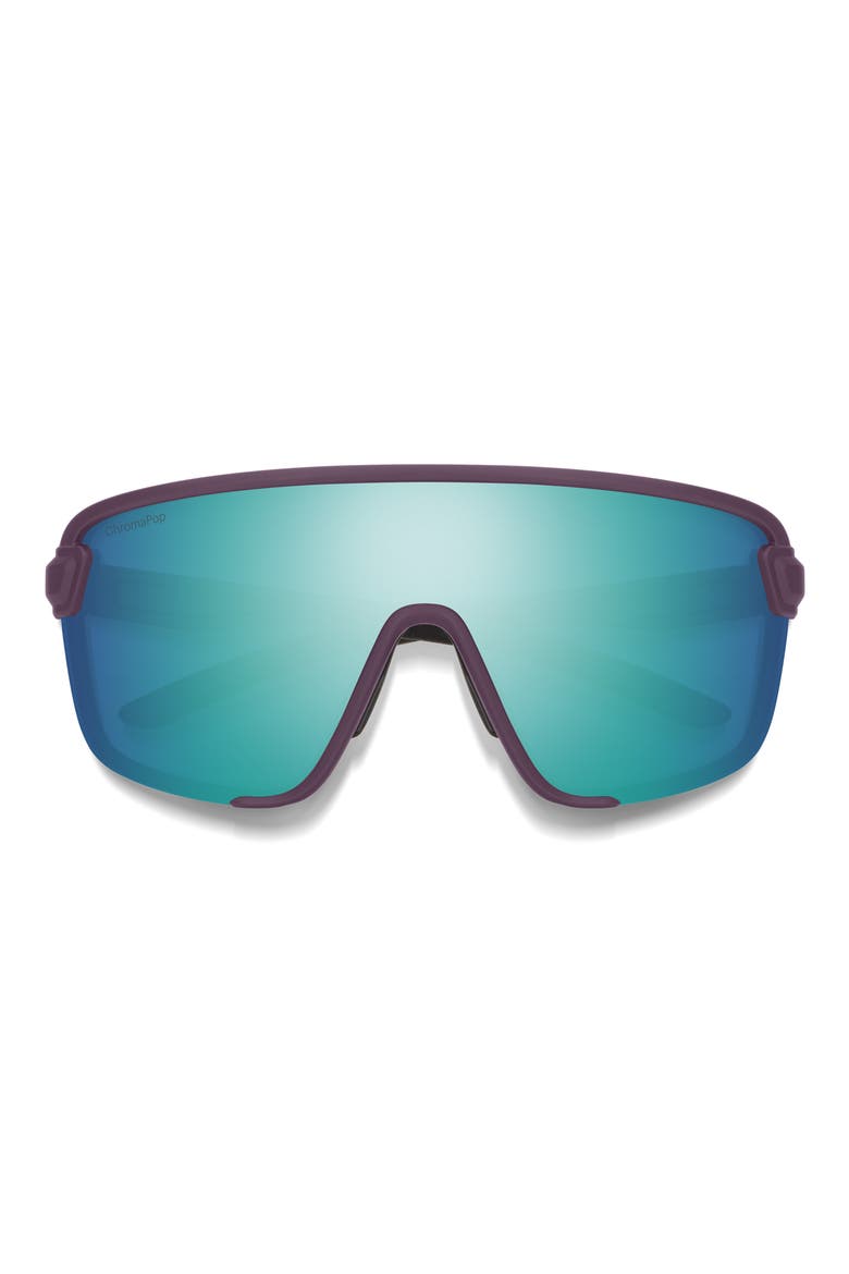 Bobcat 135mm ChromaPop™ Shield Sunglasses, Main, color, MATTE AMETHYST / OPAL