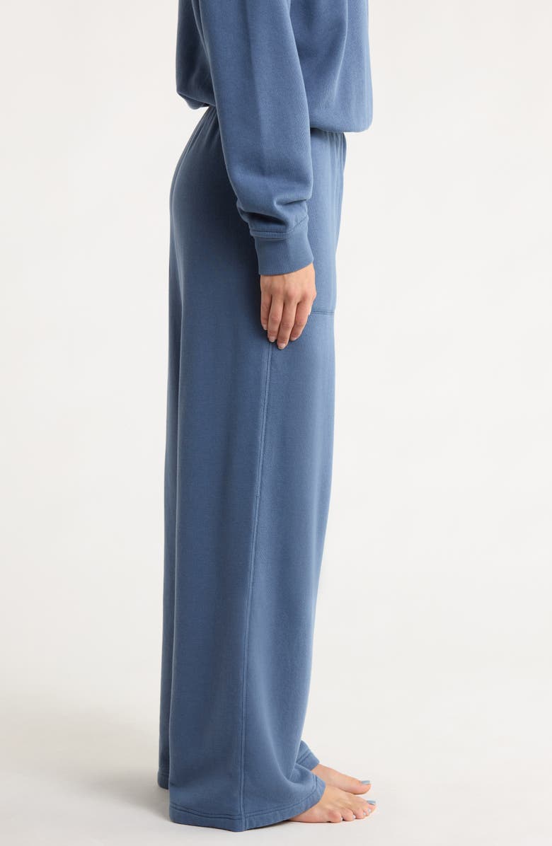 Lunya Silksweats Cotton & Silk Blend Pajama Sweatpants, Alternate, color, Tideworn Blue