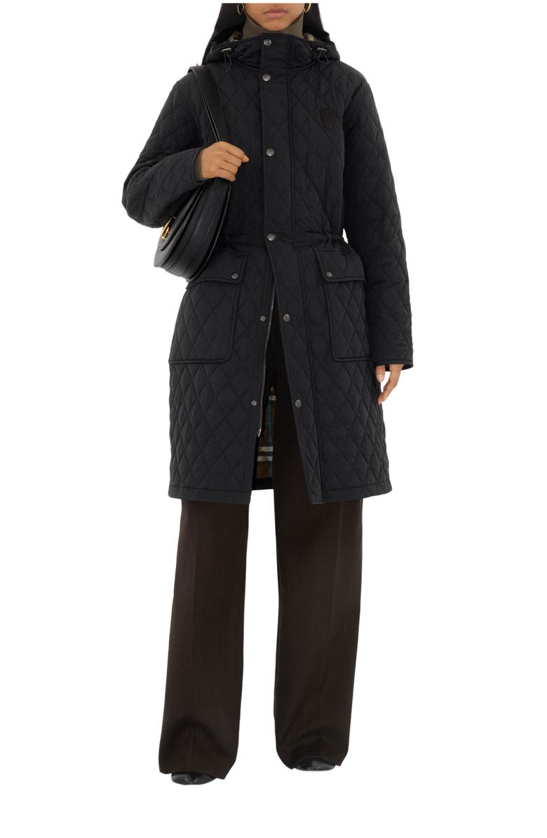 Burberry Quilted Nylon Parka, Main, color, 