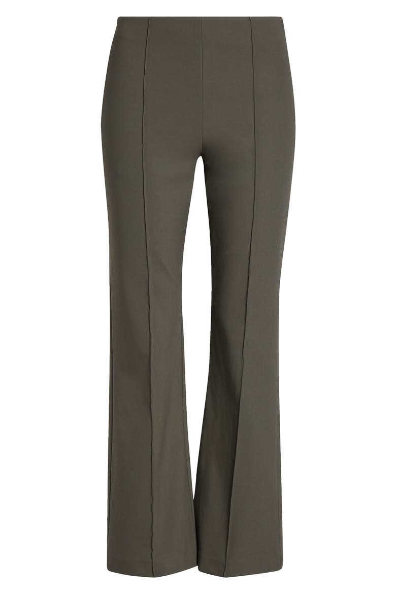 Niki Mid Rise Crop Flare Pants, Alternate, color, PEBBLE