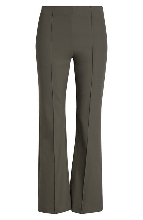 Vince Pintuck Pleat Crop Flare Pants In Pebble