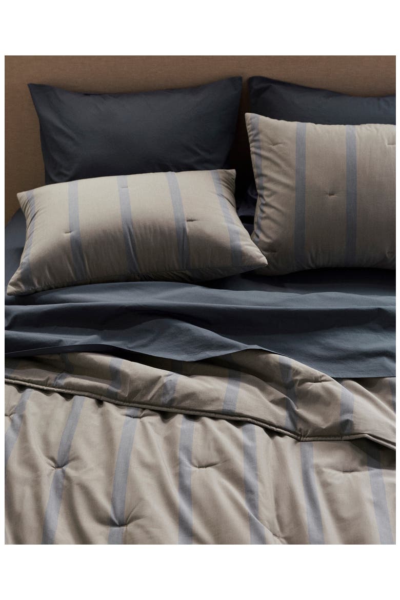 Field Stripe Comforter, Alternate, color, MOSS STRIPE