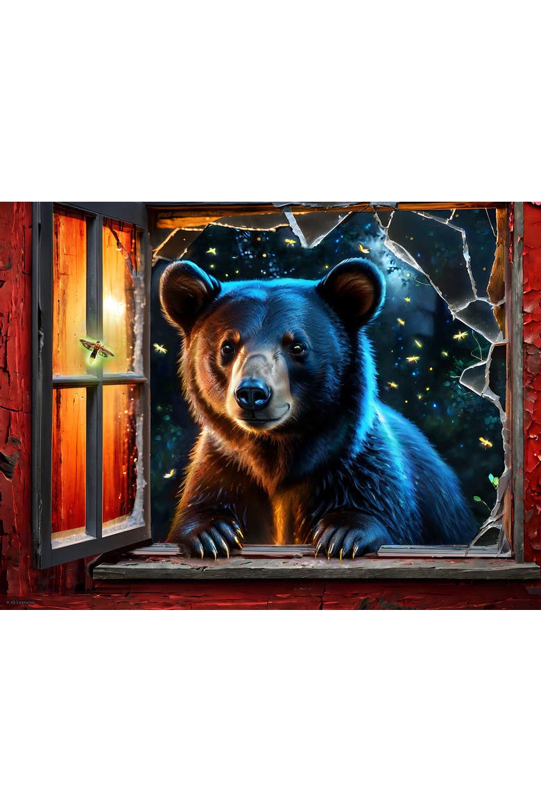 Bear and Fireflies 500 piece Jigsaw Puzzle for Adults, Alternate, color, Multicolor