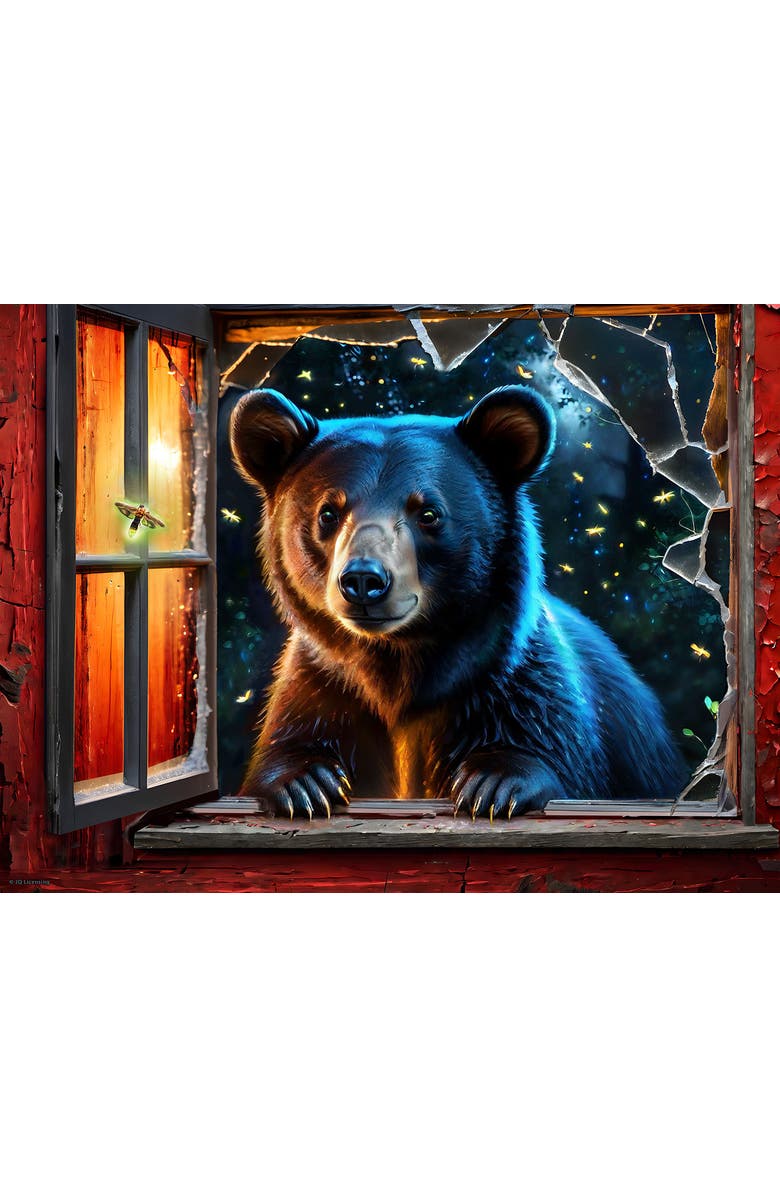 Sunsout Bear and Fireflies 500 piece Jigsaw Puzzle for Adults, Alternate, color, Multicolor
