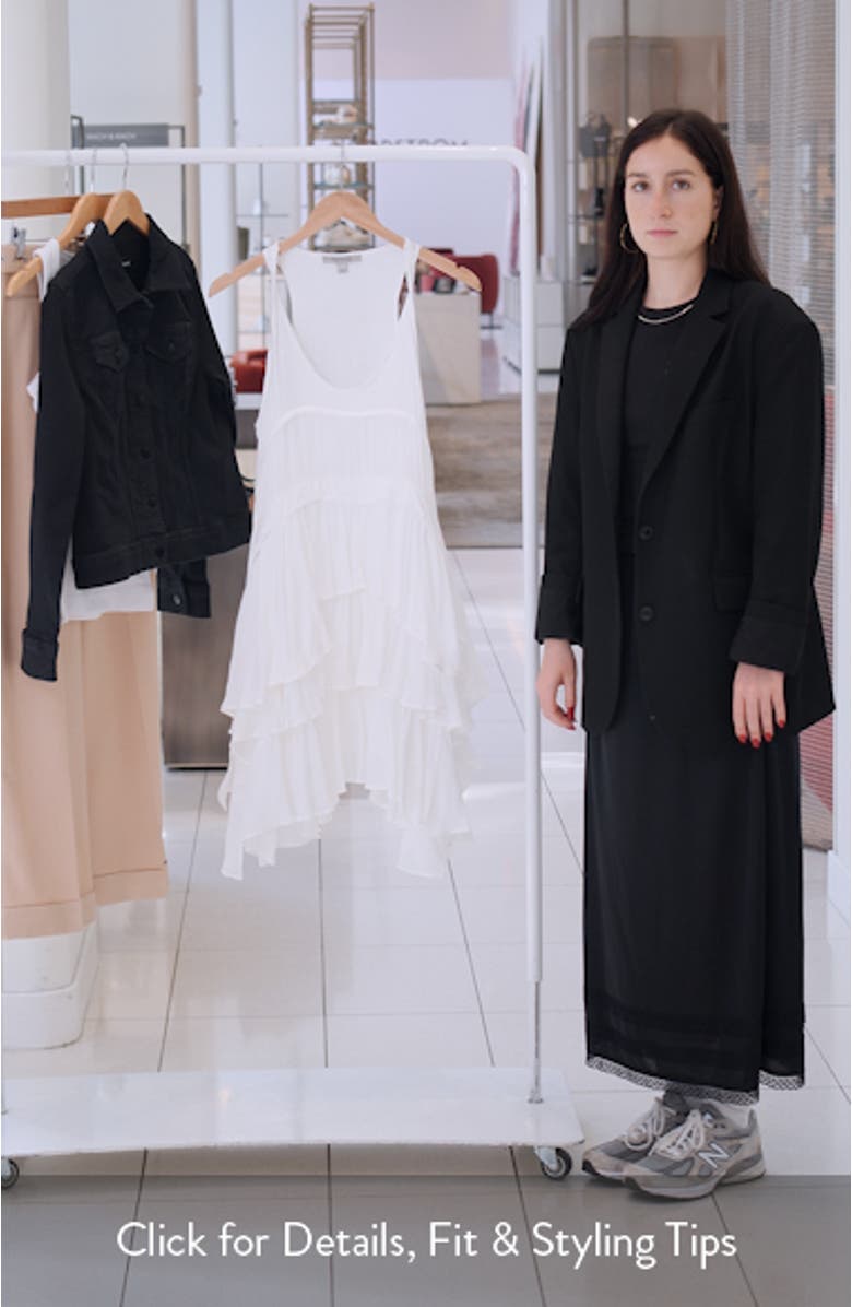 Cavarly Tiered Asymmetric Hem Dress, sales video thumbnail