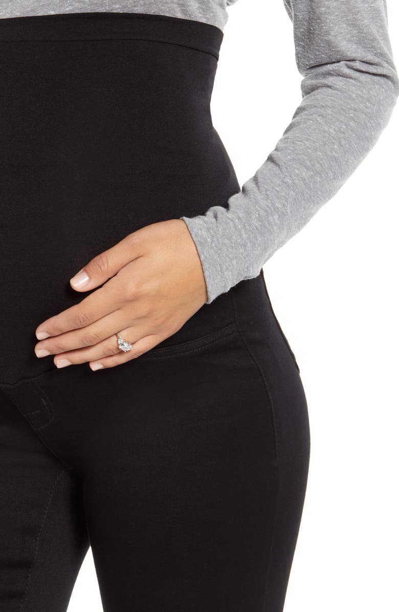 1822 Denim Butter Ankle Slit Maternity Jeans, Alternate, color,