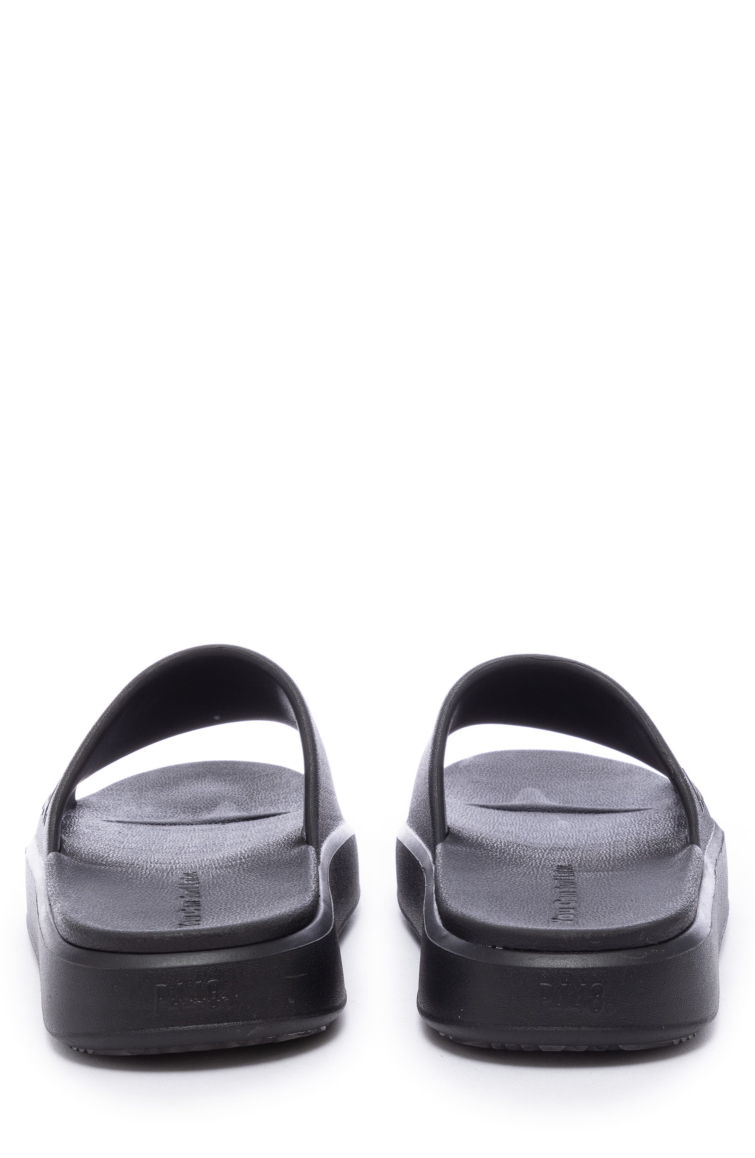 P448 Riviera Slide Sandal, Alternate, color, Black Leopard