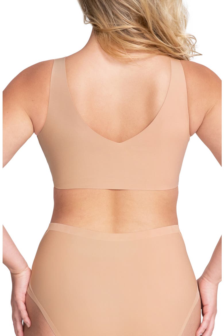 V-Neck Bra, Alternate, color, SAND