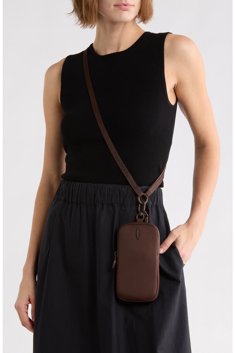 Jody Phone Crossbody, Alternate, color, DARK CHOCOLATE