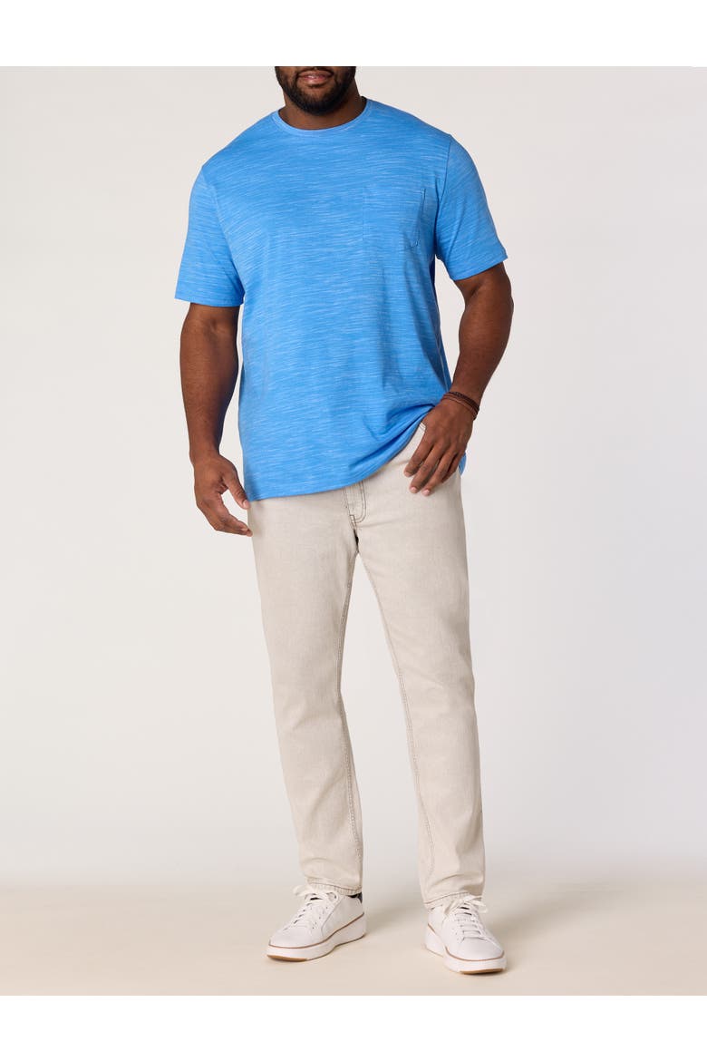 Big & Tall Space Dye Pocket T-Shirt, Alternate, color, MARINA SD