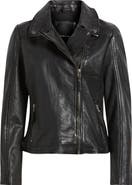 MAURITIUS Morgan Studded Leather Moto Jacket