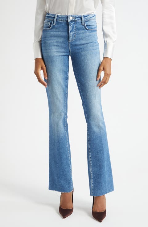 Ruth Raw Hem Straight Leg Jeans