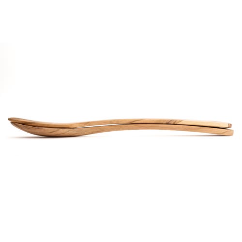 Berard Handcrafted Olive Wood 2 Piece Salad Serving Set, 14 Inch In Brown