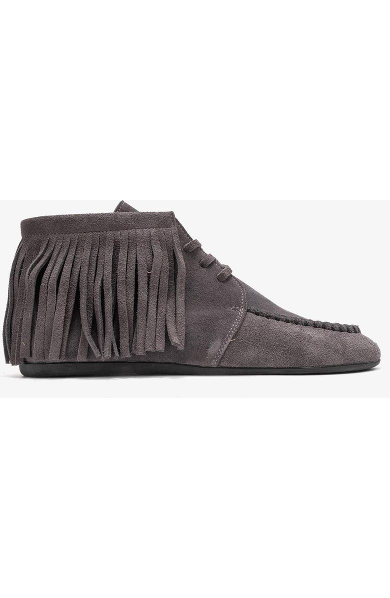 Forever & Always Shoes Raux Leather Ankle Boot, Alternate, color, Smoke Suede Leather
