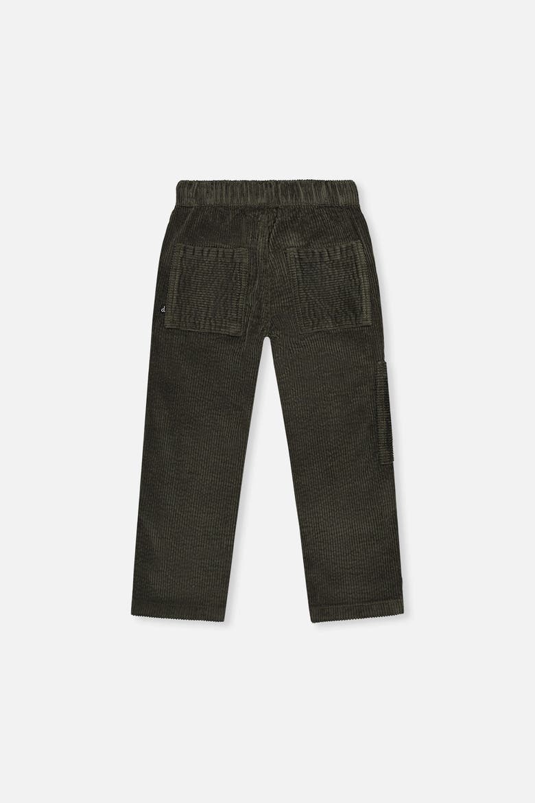 Stretch Corduroy Cargo Pocket Drawstring Pants, Alternate, color, Dark Grey