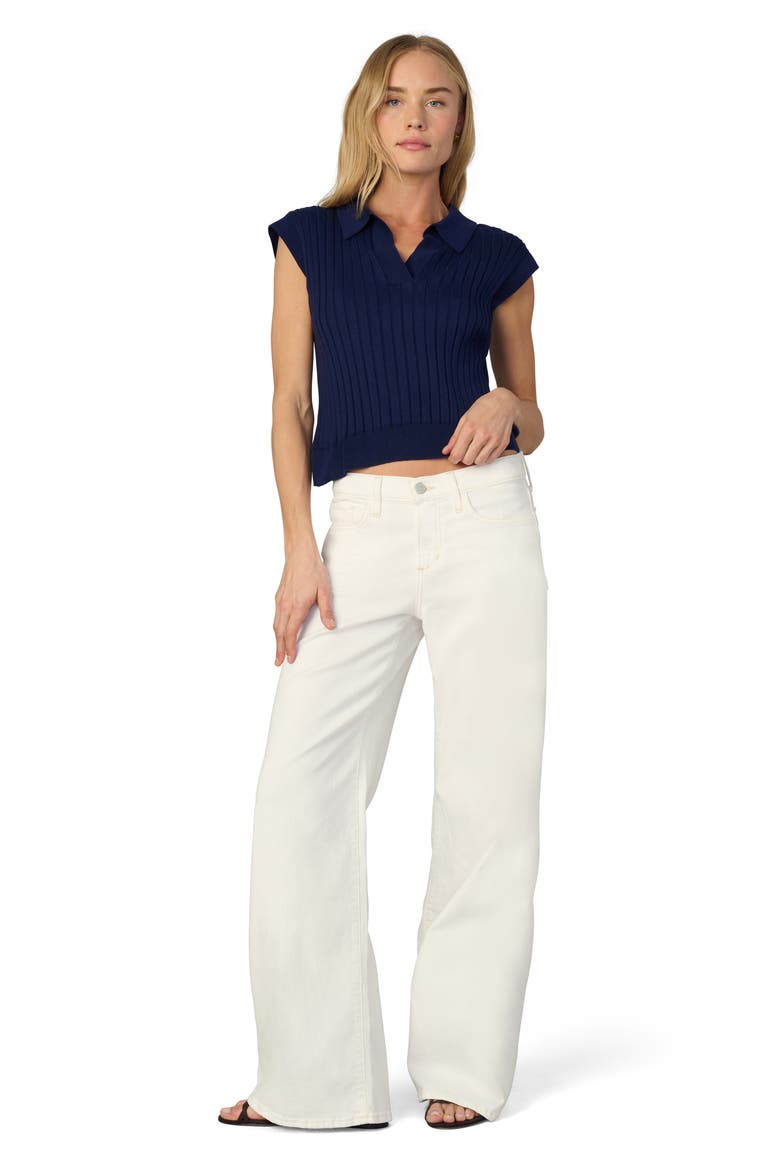The Mal Popover Rib Sweater, Alternate, color, NAVY
