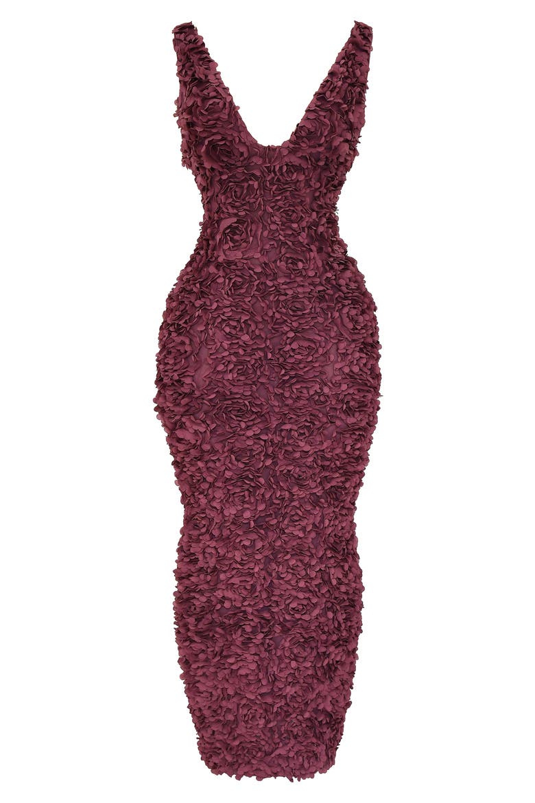 Carena Flower Appliqué Gown, Alternate, color, NOCTURNE