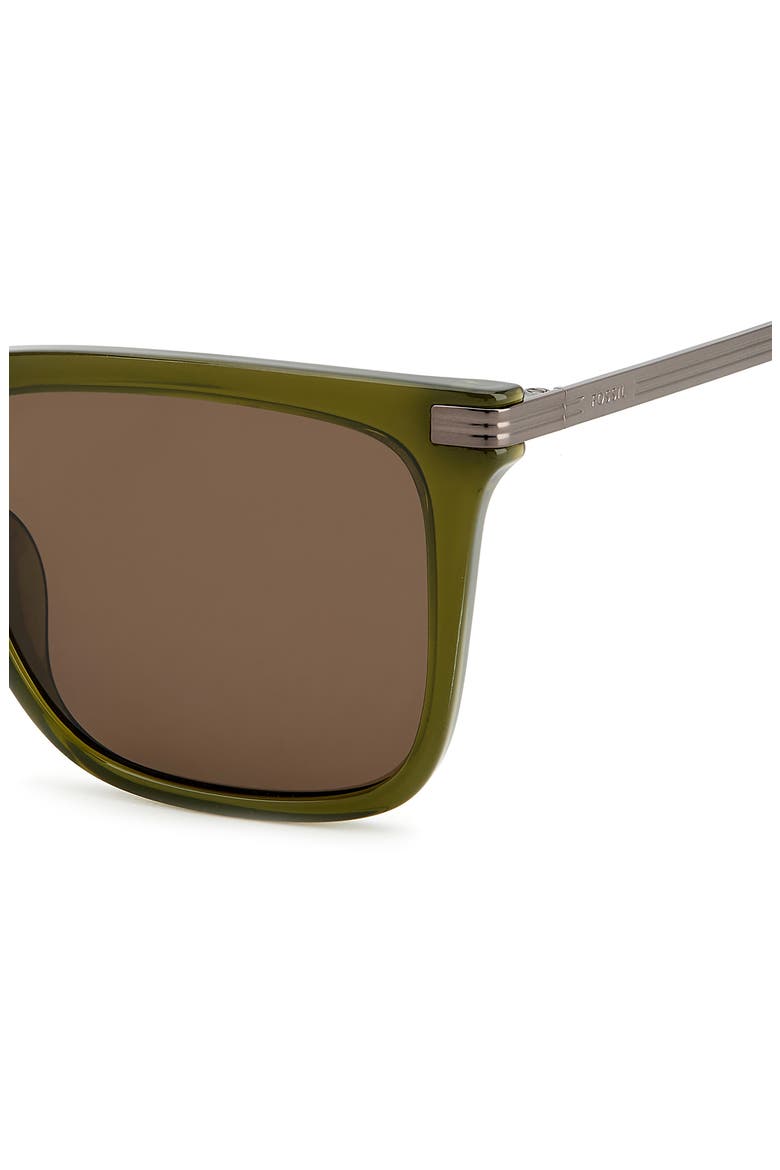 56mm Square Sunglasses, Alternate, color, CRYSTAL GREEN