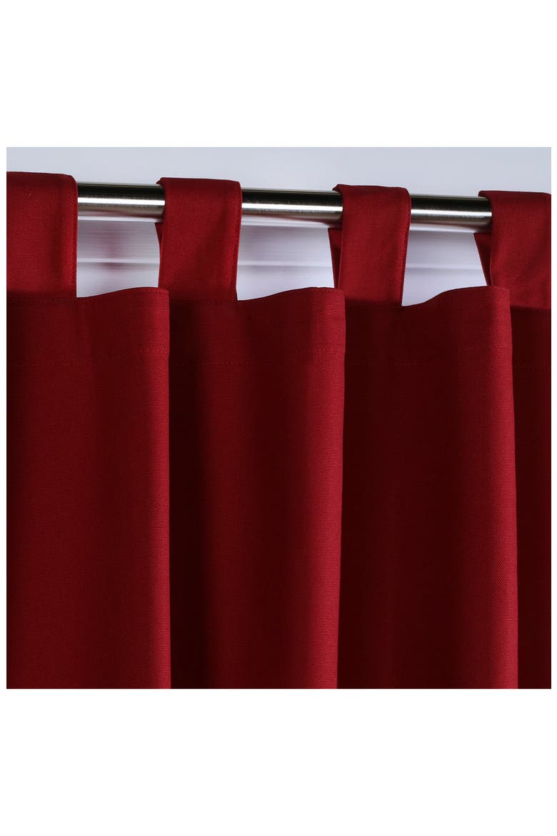 Set of 2 Cotton Curtain Panels, Alternate, color, BURGUNDY