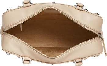 Studded Boxy Leather Shoulder Bag
