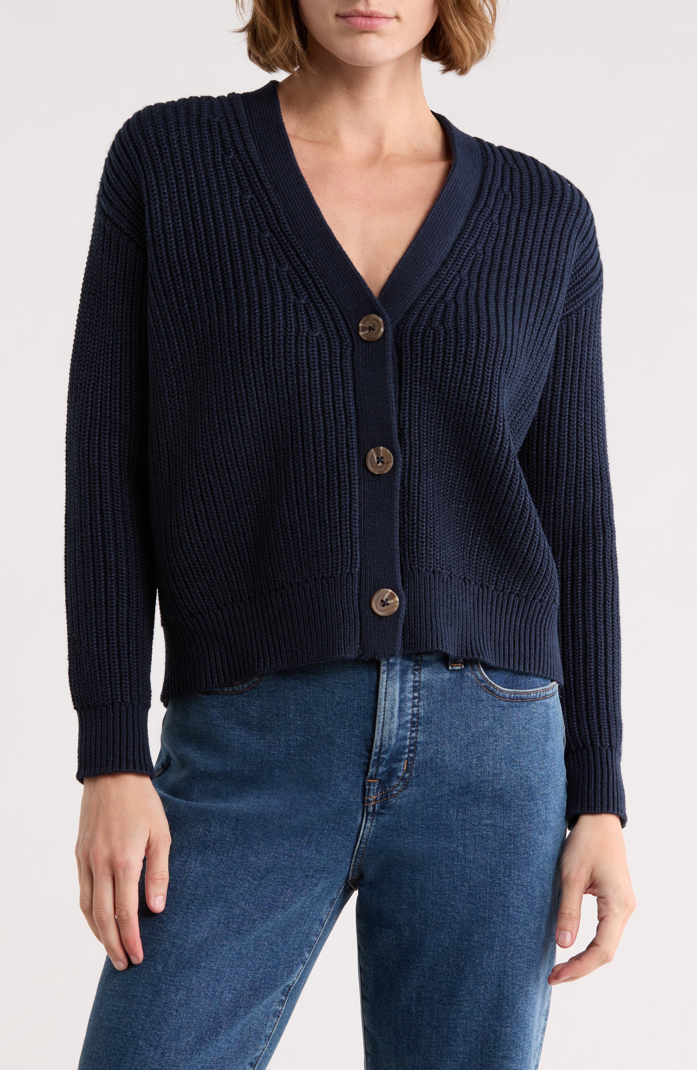 ELIE ELIE TAHARI V-Neck Cardigan Sweater