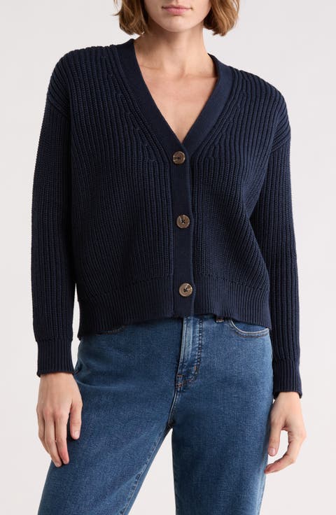 V-Neck Cardigan Sweater