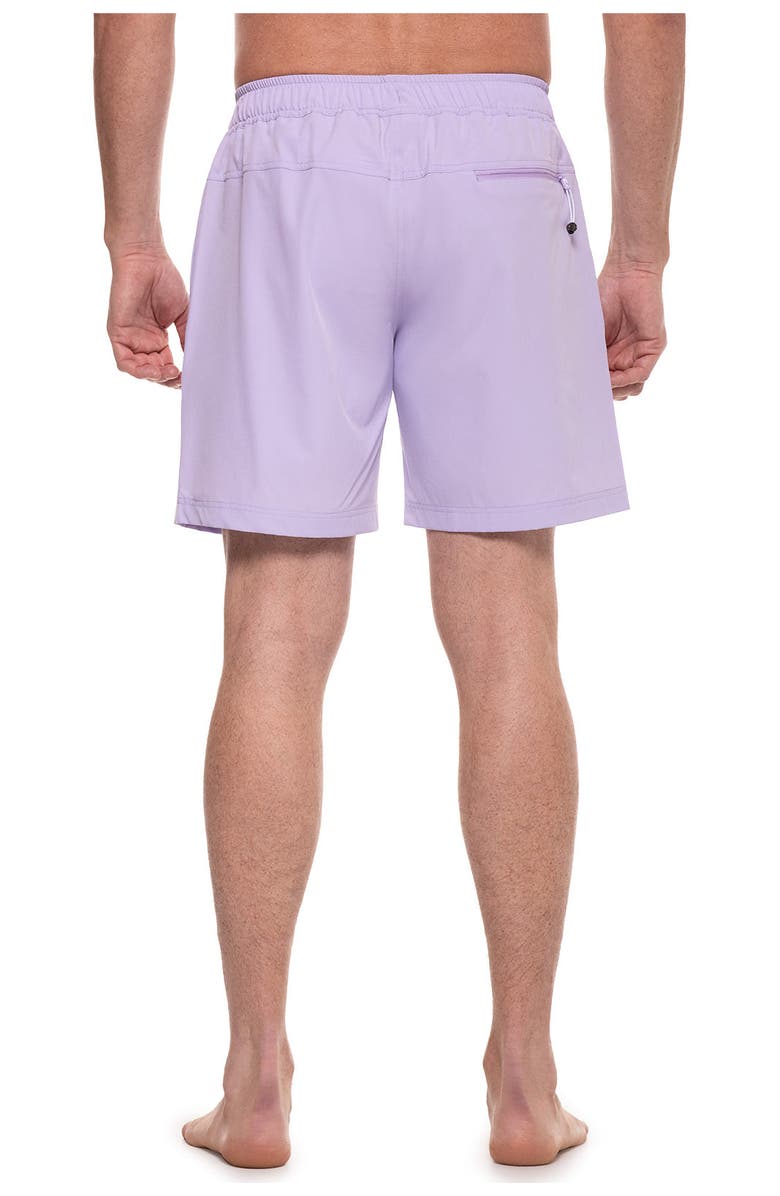 Coolibar Men's Swim Shorts 7 1/2" - UPF 50+ Sun Protection - Kahuna, Alternate, color, Lavendula