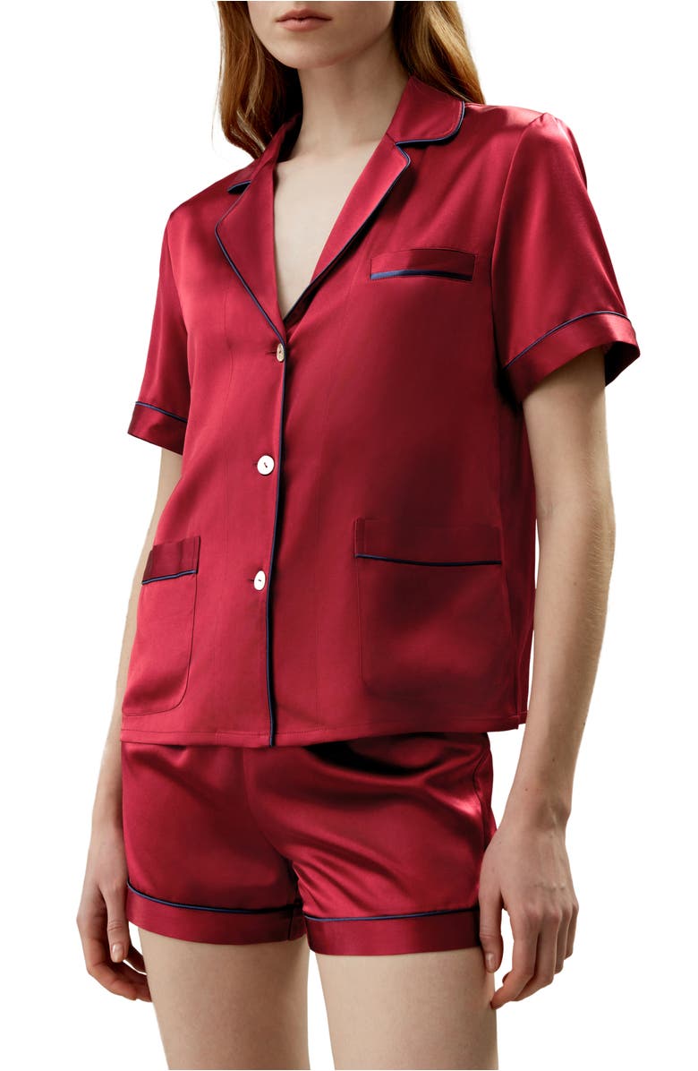 Lilysilk 22 Momme Summer Short Silk Pajama Set, Main, color,