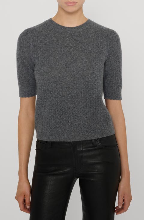 The Gathered Honeycomb Cashmere Sweater