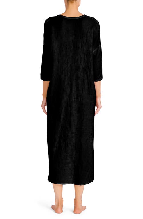 Robin Piccone Emily Cover-up Tunic Dress In Black
