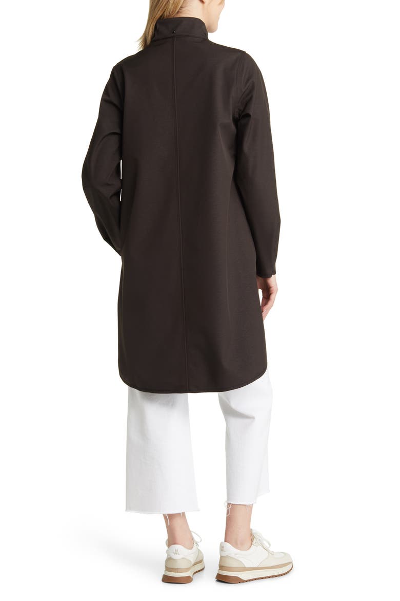 Hooded Water Repellent Rain Jacket, Alternate, color, BLACK