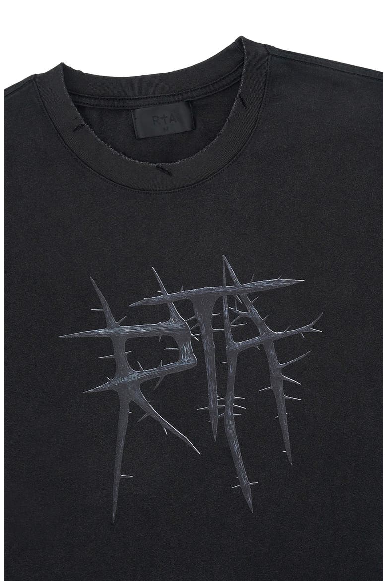 Liam Logo Graphic T-Shirt, Alternate, color, BLACK RTA THORN