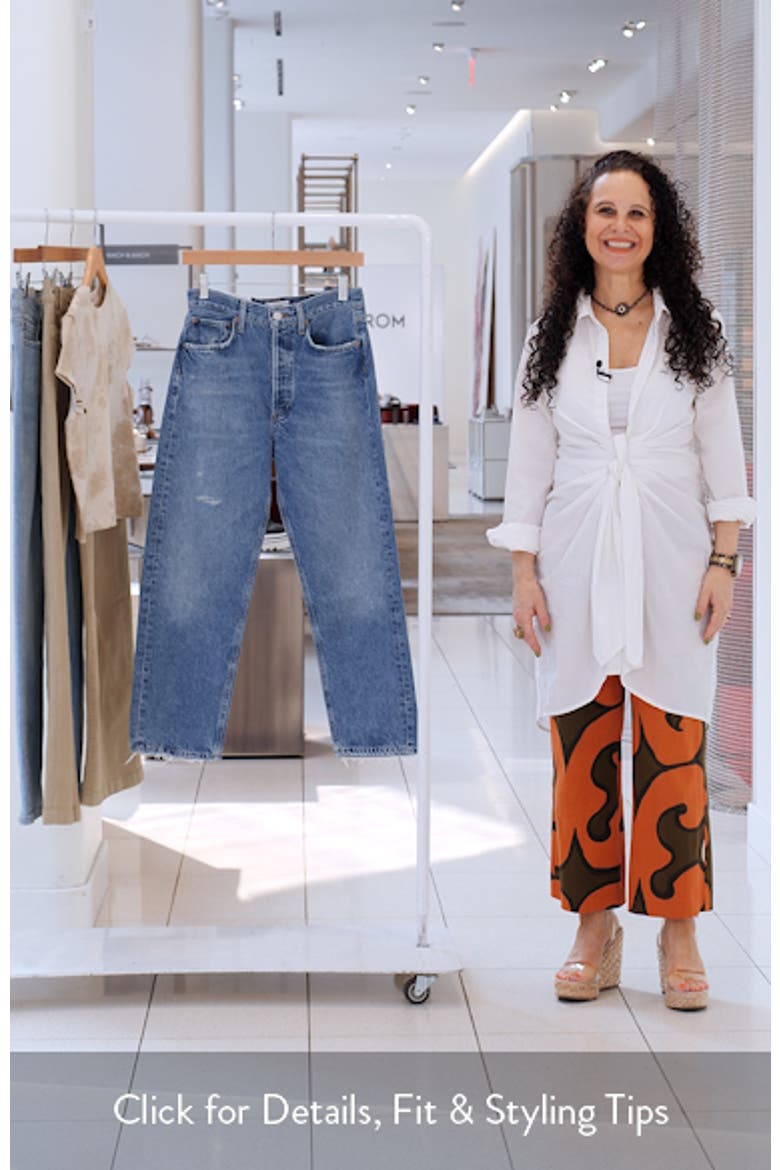 '90s Mid Rise Crop Relaxed Straight Leg Jeans video
