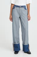 ICHI Ihmianna Two-Tone Jeans