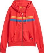 Aviator Nation 5-Stripe Zip Hoodie