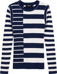 Desigual Stripe Rib Sweater