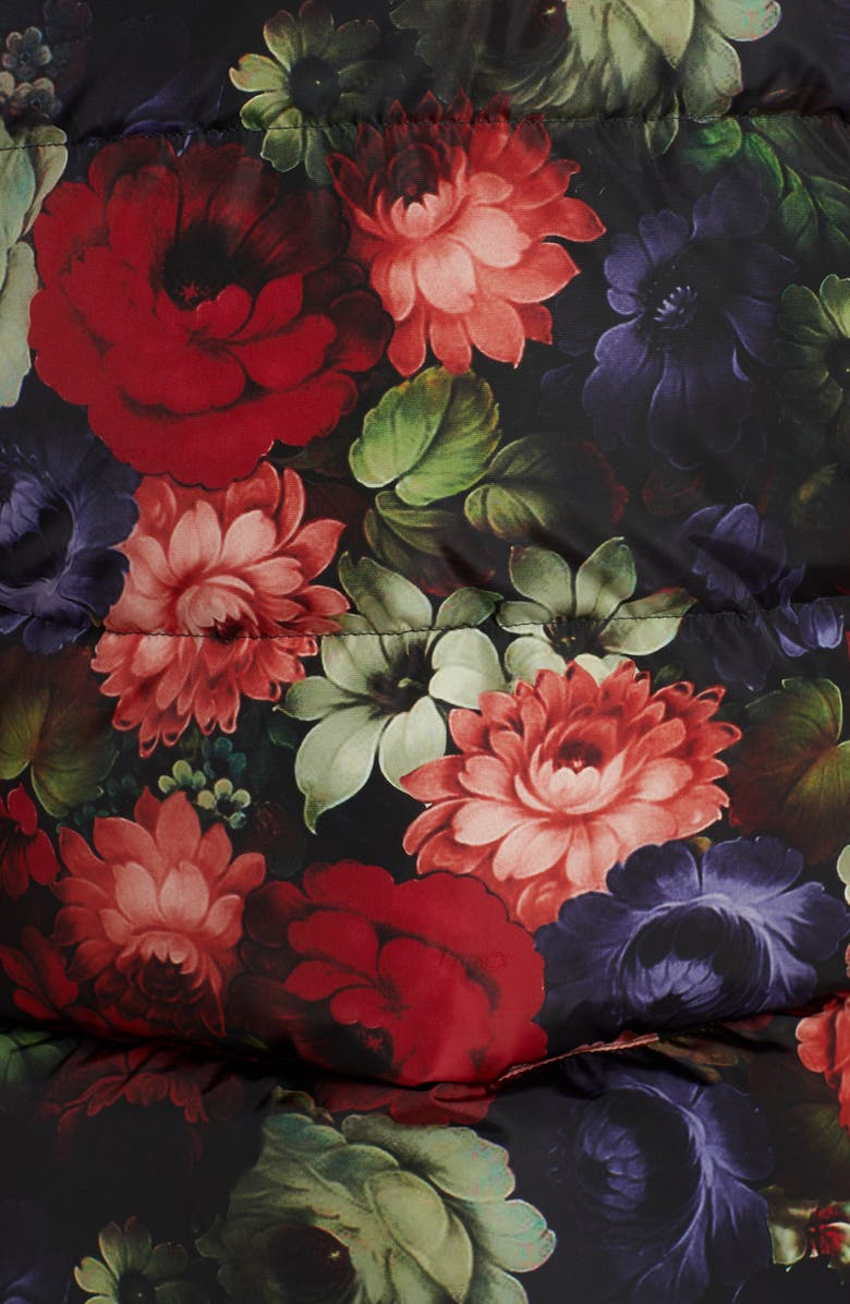 Moncler Koura Reversible Floral Print Down Jacket, Alternate, color, 