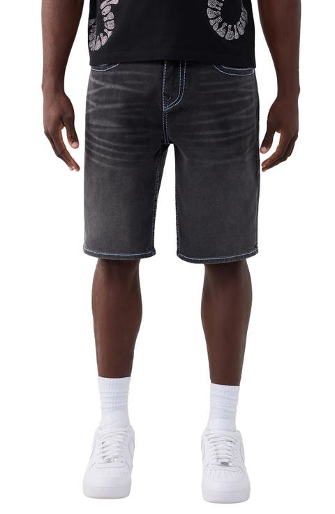 Bobby Flap Big T Denim Shorts (Deep Silence Black Wash)