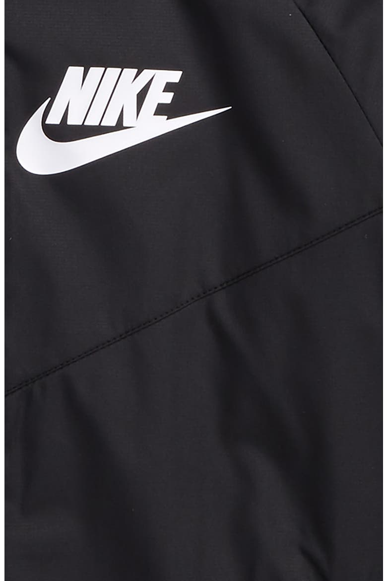 Windrunner Water Resistant Hooded Jacket, Alternate, color, BLACK/ WHITE