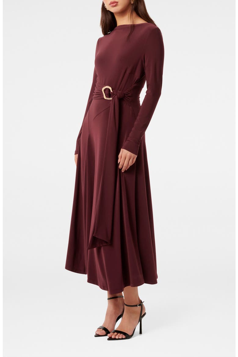 Roxanna Belted Long Sleeve Handkerchief Hem Dress, Alternate, color, IMPERIAL PORT