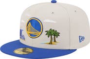New Era Men's New Era Tan/Royal Golden State Warriors Localized City Icon 59FIFTY Fitted Hat