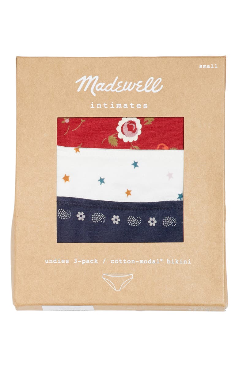 Madewell 3-Pack Bikini, Alternate, color, 